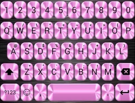 Emoji Keyboard Metallic Pink android App screenshot 1